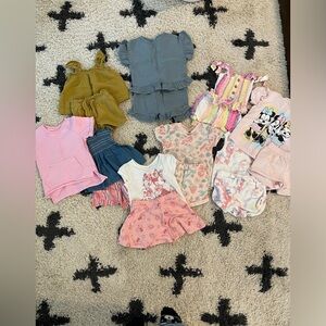 Lot of Girls Size 3T Short and Shirt Sets